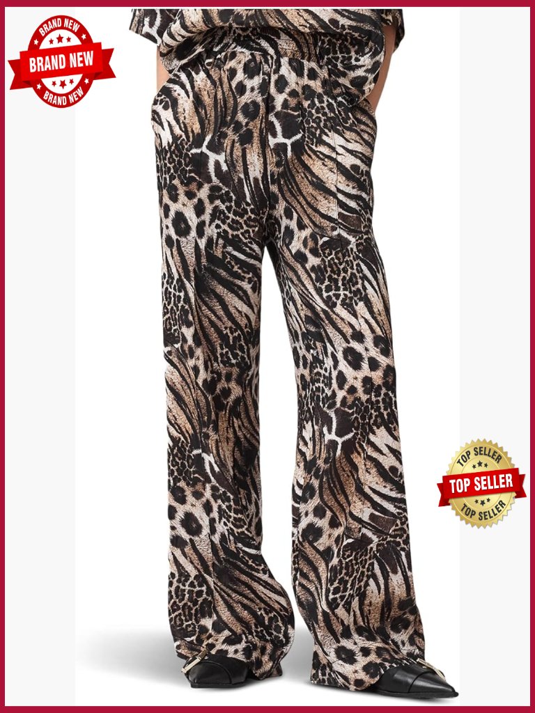 Women's Linen Trouser - Mid Rise, Button Closure